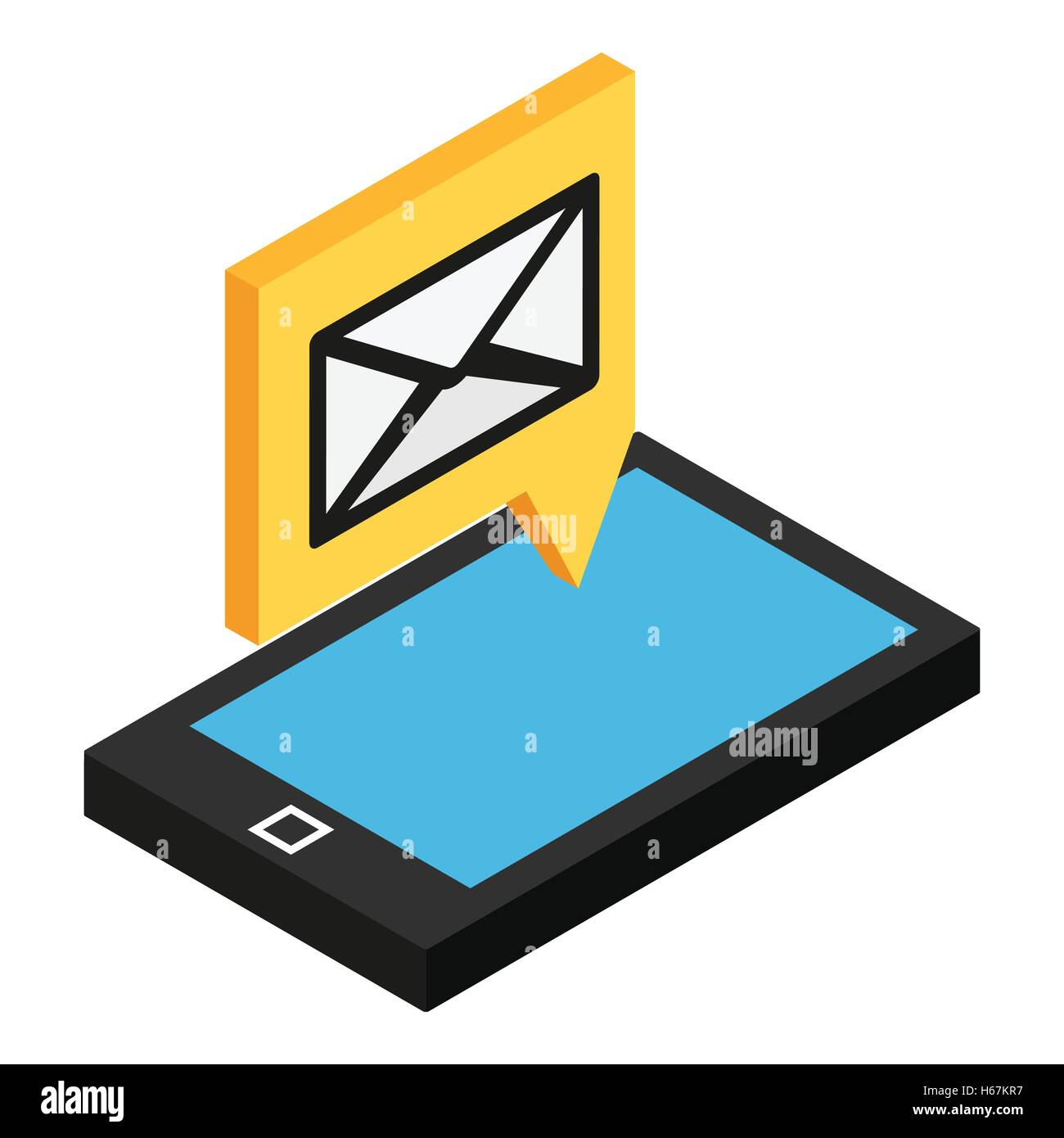 Sms isometric icon Stock Vector Image & Art - Alamy
