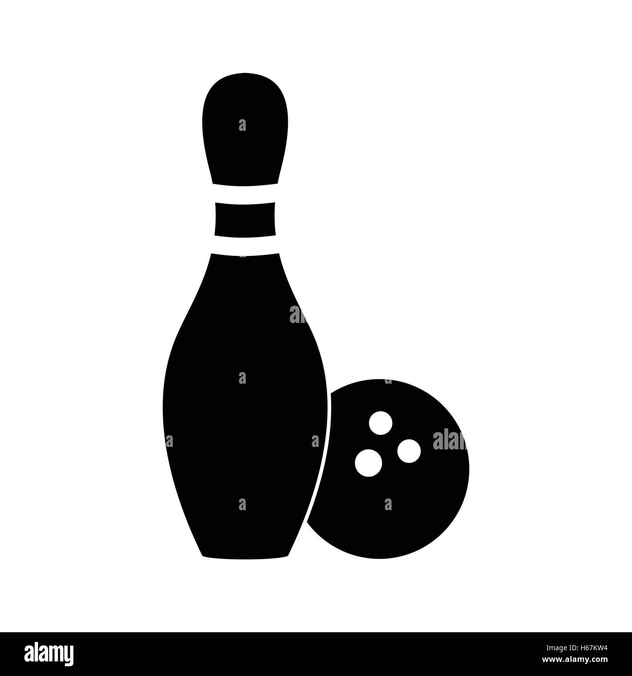 Bowling simple icon Stock Vector Image & Art Alamy