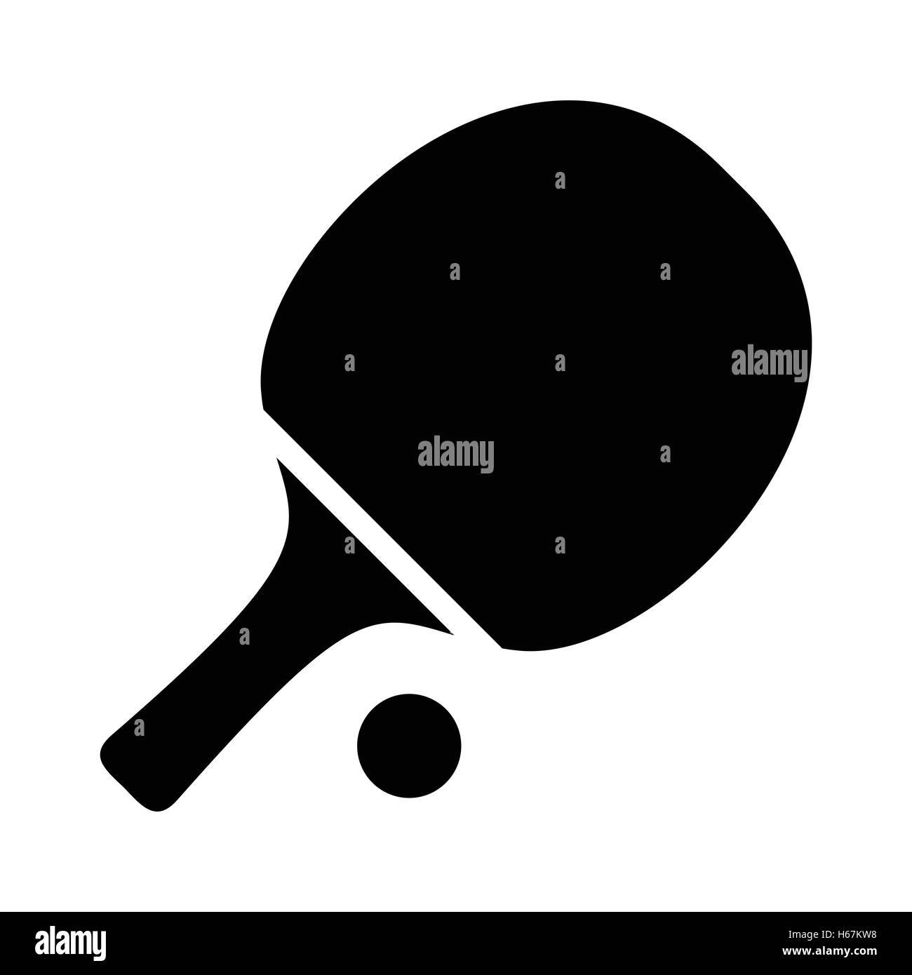 Ping pong bat clip art Black and White Stock Photos & Images - Alamy