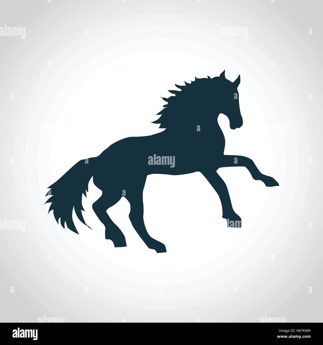 Horse black silhouette Stock Vector Image & Art - Alamy