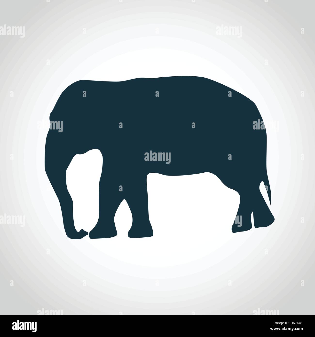Elephant black silhouette Stock Vector Image & Art - Alamy