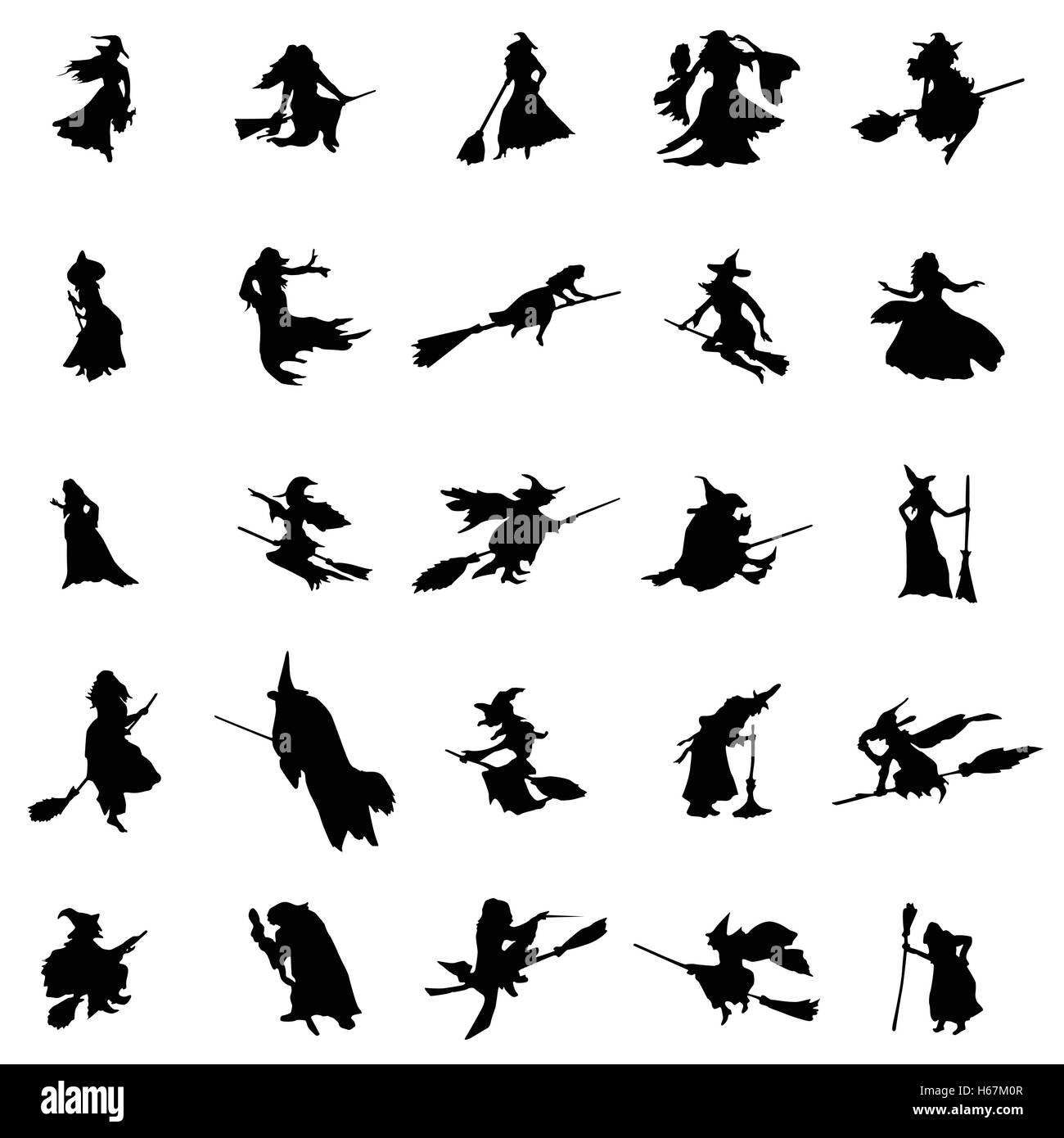 Witch Cut Out Stock Images &amp; Pictures - Alamy