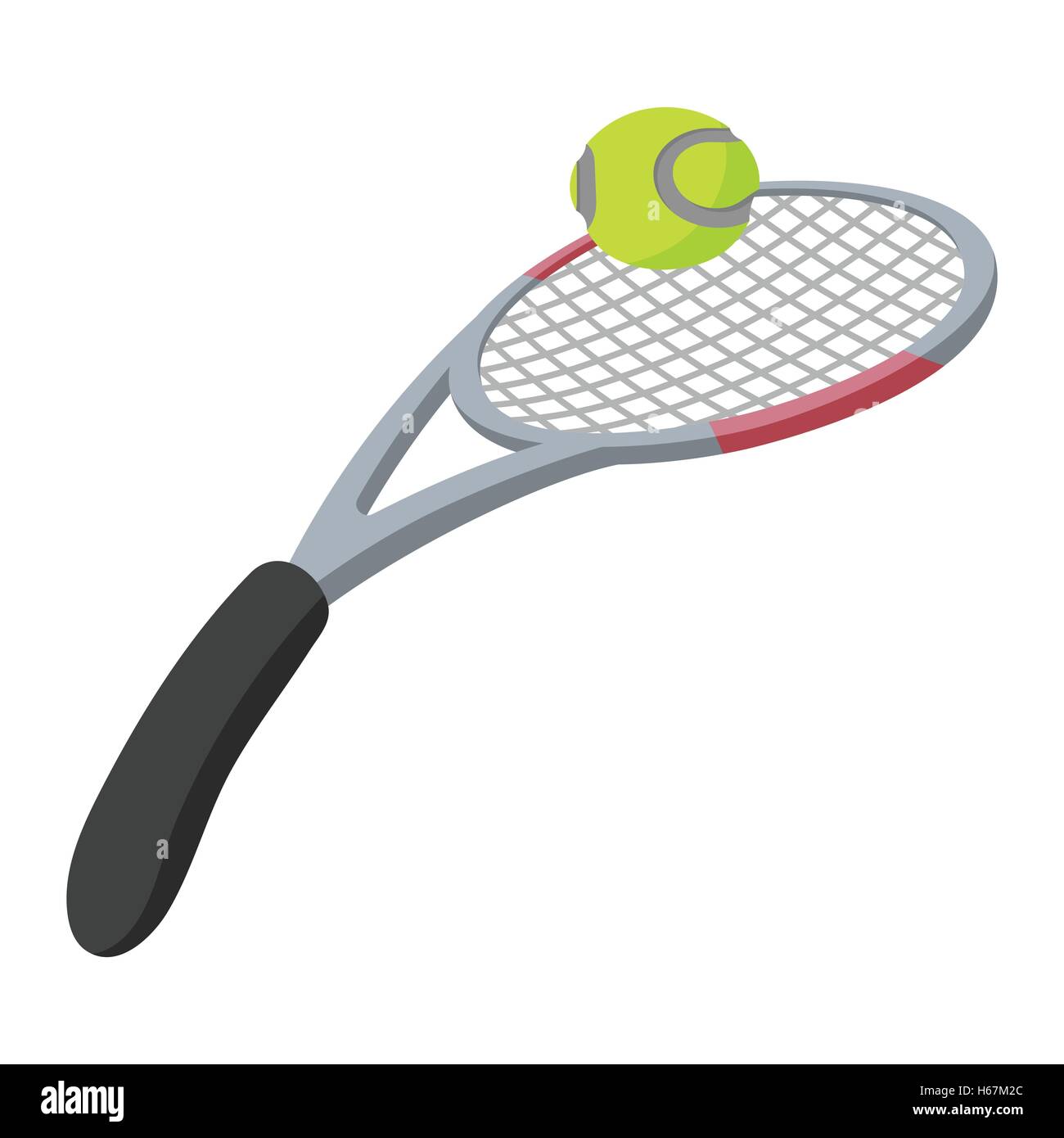 Tennis racket and ball illustration Stock Vector Image & Art - Alamy