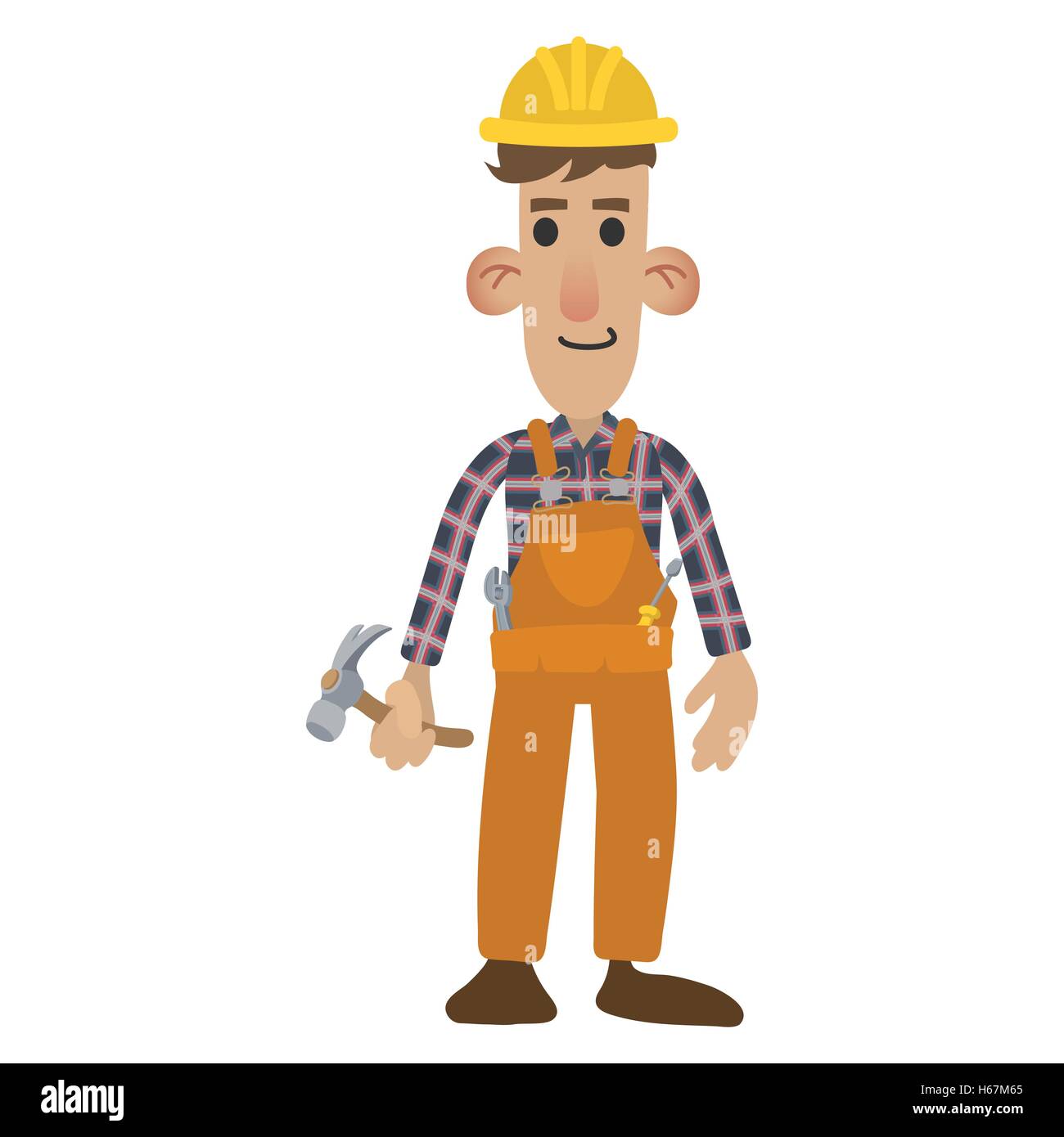 Construction worker cartoon Stock Vector Image & Art Alamy