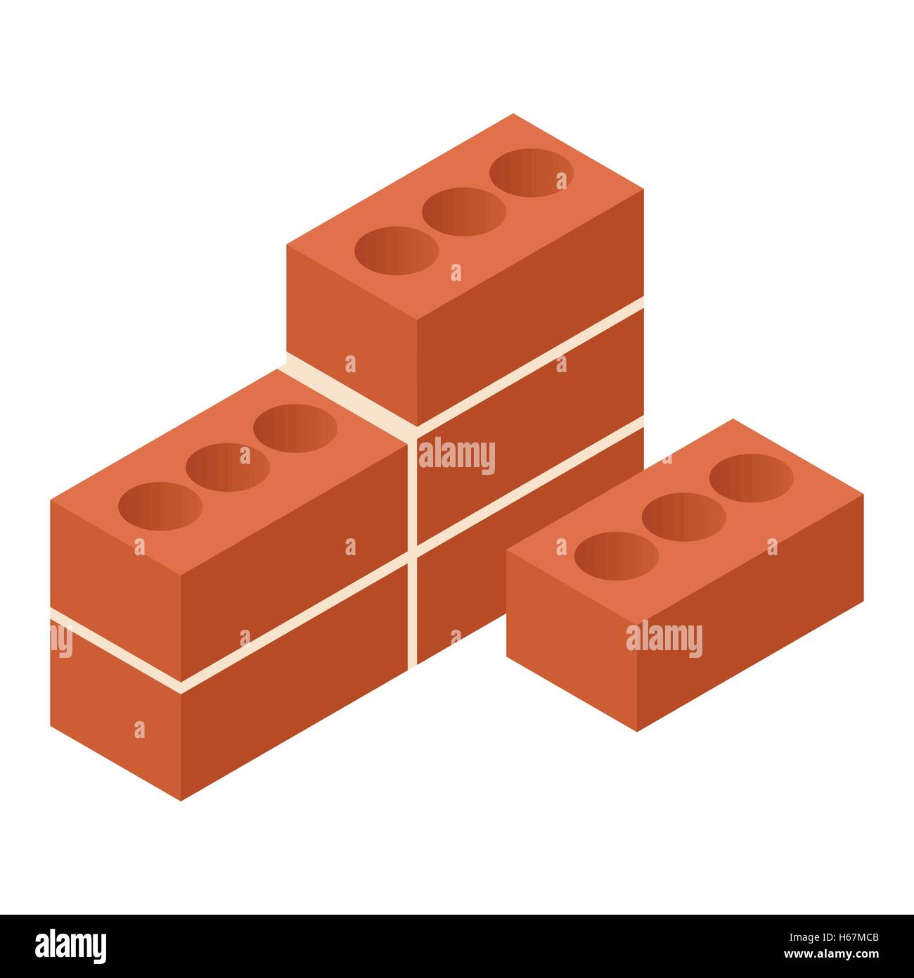 Bricks isometric 3d icon Stock Vector Image & Art - Alamy