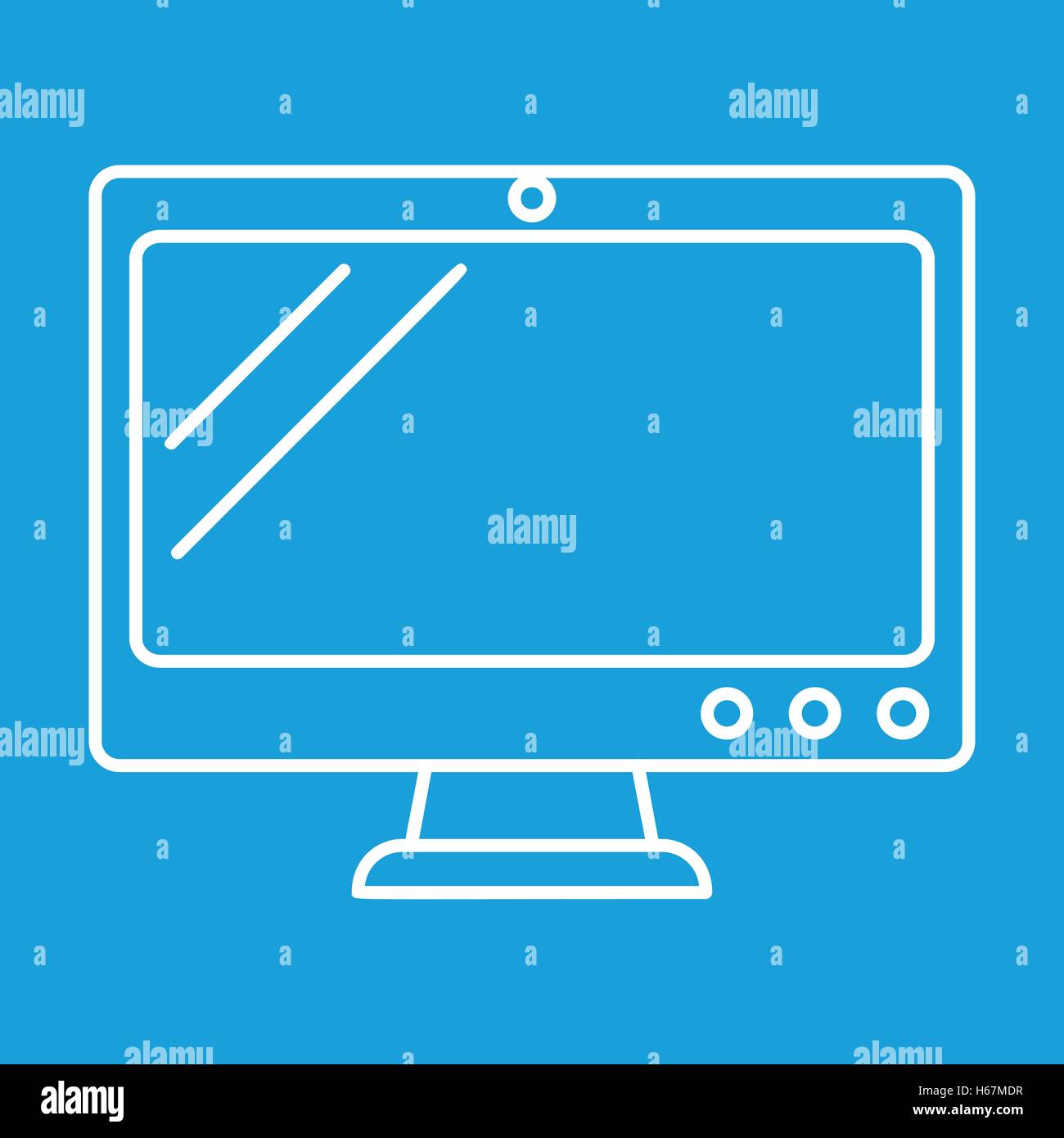 Tv thin line icon Stock Vector Image & Art - Alamy
