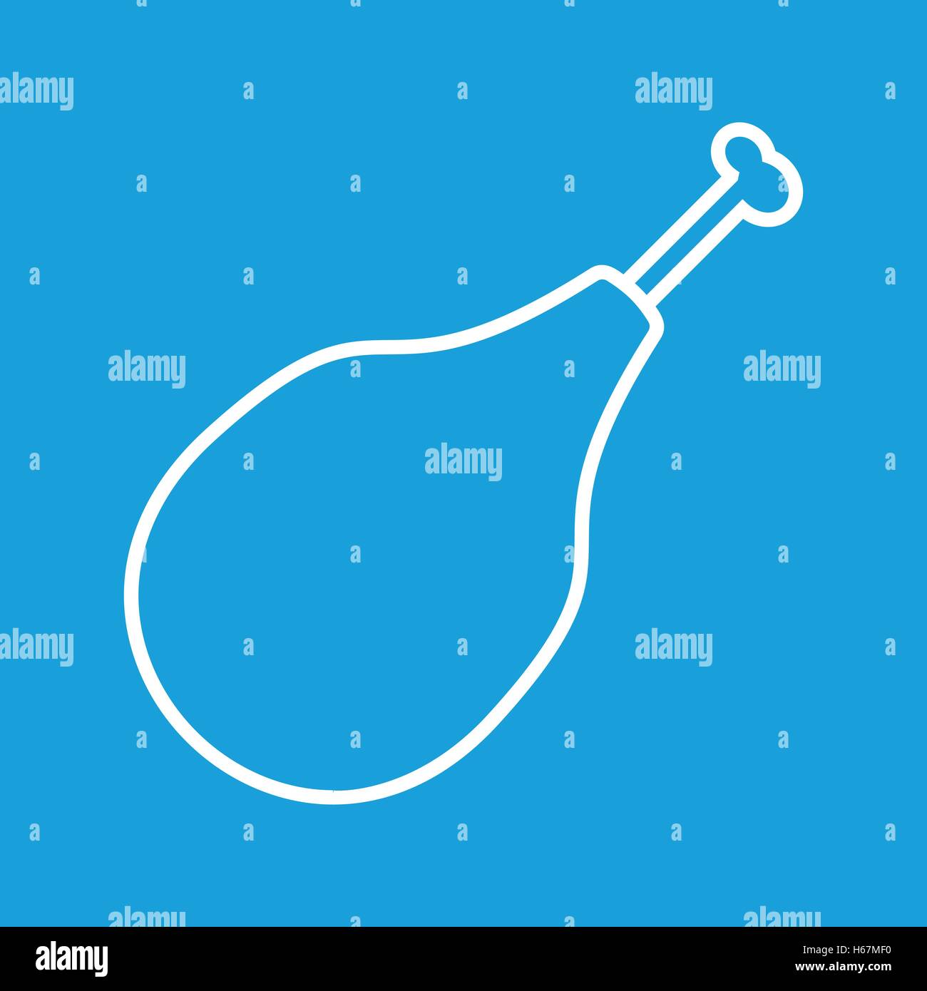 Turkey bird thin line Stock Vector Images - Alamy