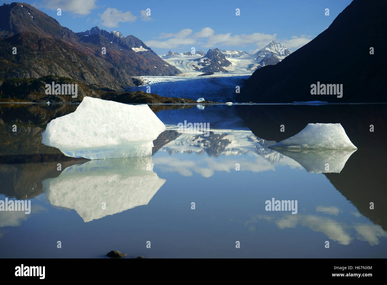 Grewingk glacier and lake, Kachemak Bay State Park and Kenai Natl