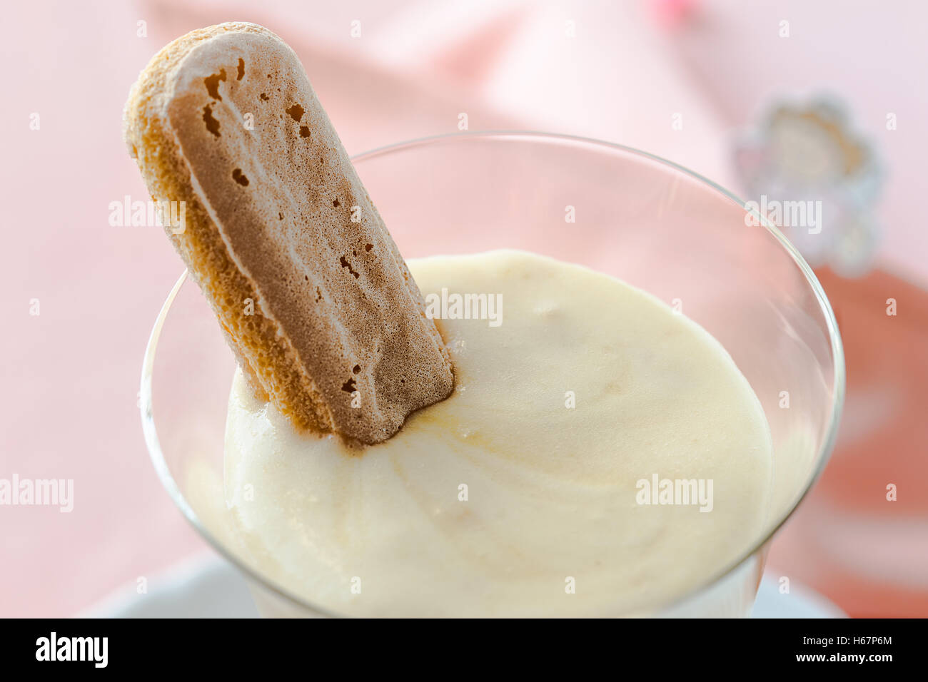 Zabaione, Italian dessert made of egg yolks, sugar, and Marsala wine