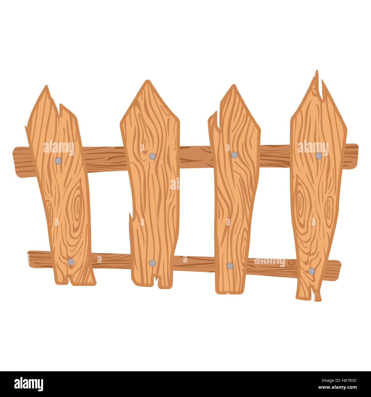 Wooden cartoon fence Stock Vector Image \u0026 Art - Alamy, image size:1300x1390