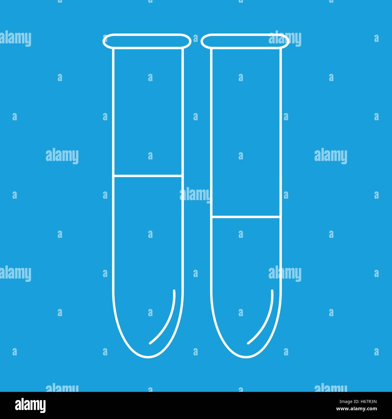 Test tube thin line icon Stock Vector Image & Art - Alamy