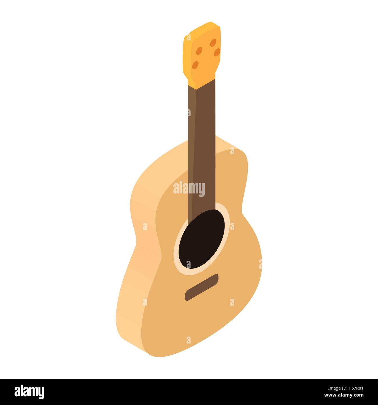Acoustic guitar isometric 3d icon Stock Vector Image & Art - Alamy