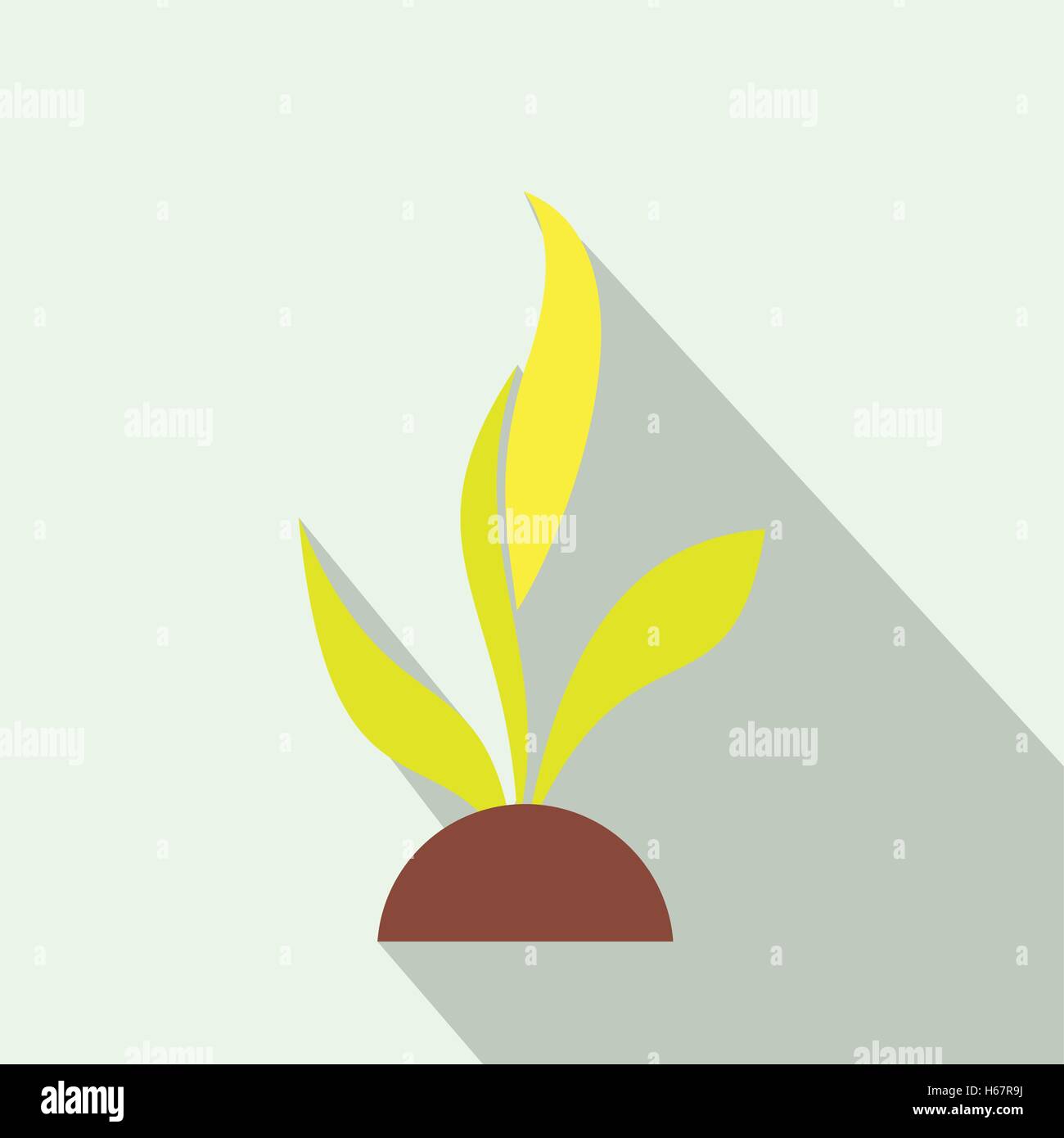 Plant seedling flat icon Stock Vector Image & Art - Alamy