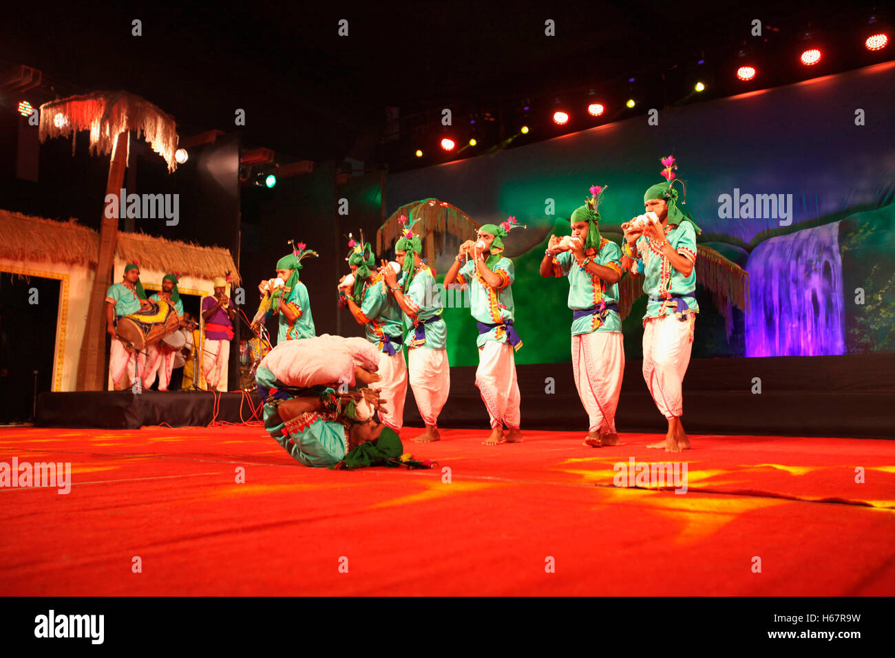 Chadaya Shankwadan Dance, India Stock Photo