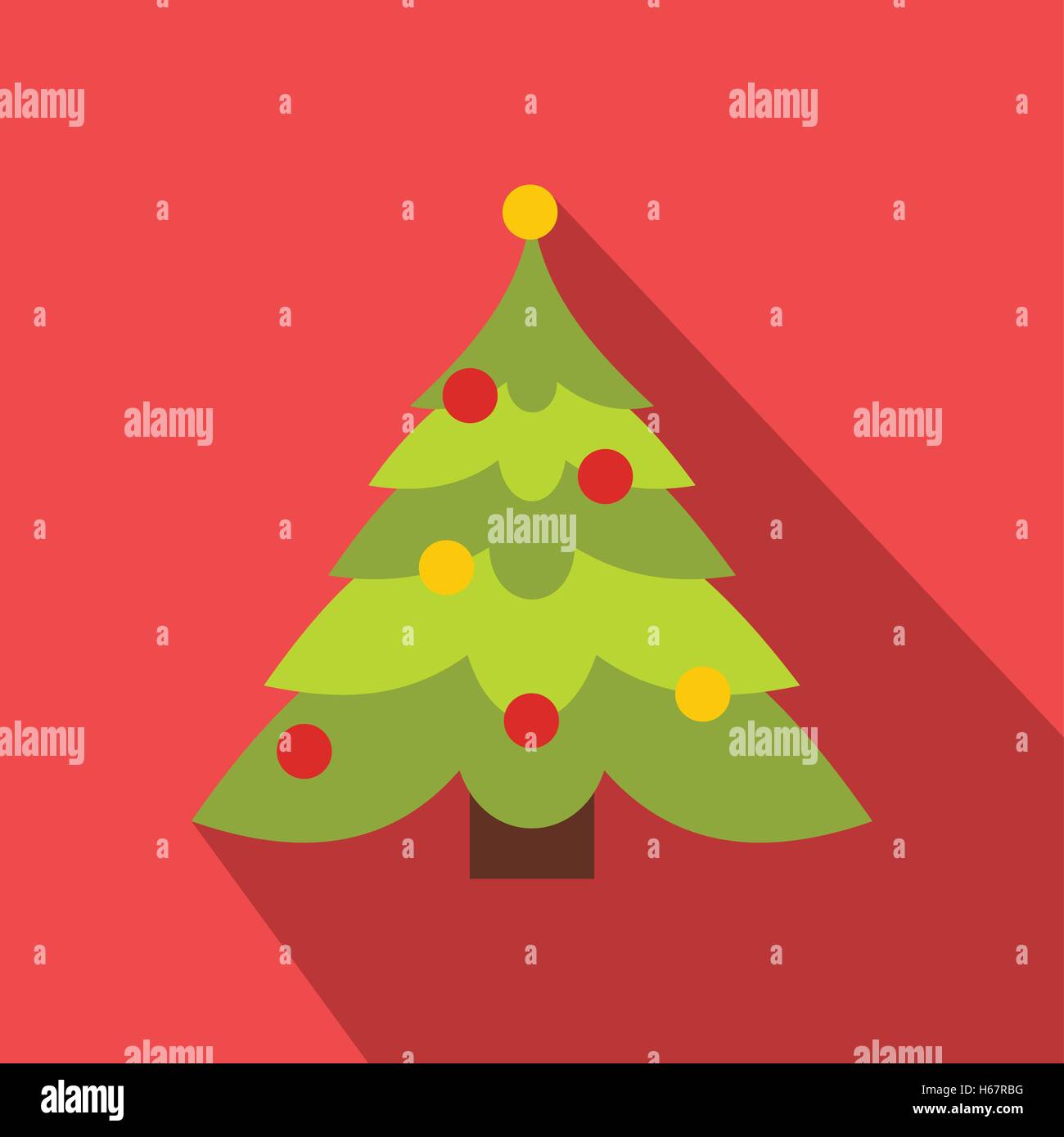 Illuminated christmas tree interior Stock Vector Images - Alamy