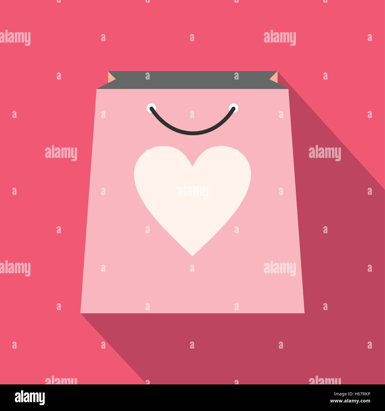 Shopping bag with heart icon Stock Vector Image & Art - Alamy