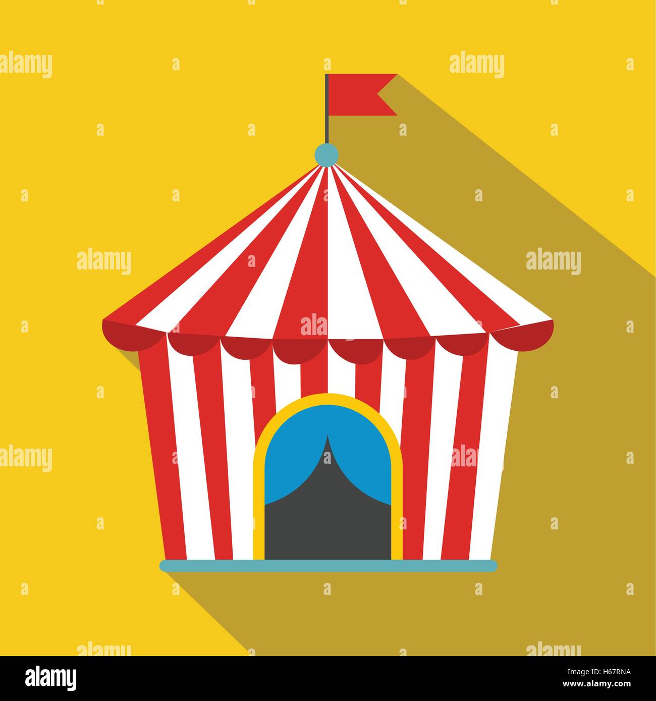 Vintage circus tent flat icon Stock Vector Image & Art - Alamy