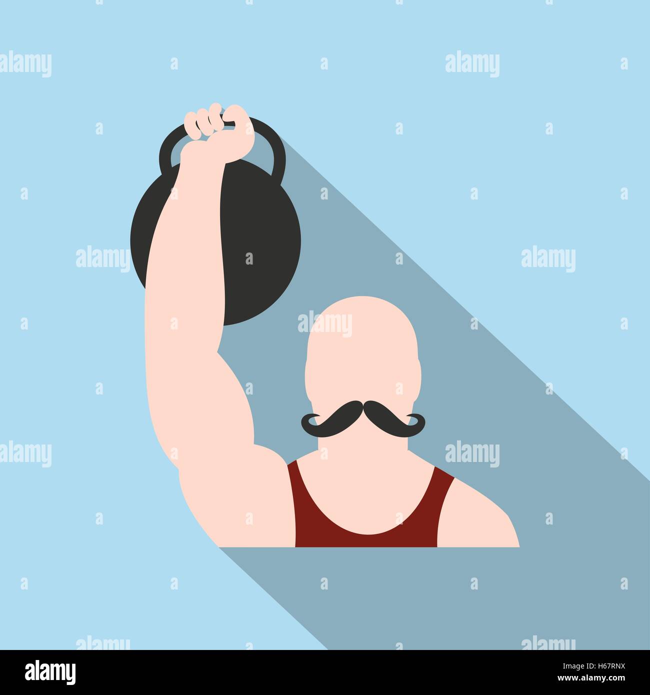 Retro circus athlete flat icon Stock Vector Image & Art - Alamy