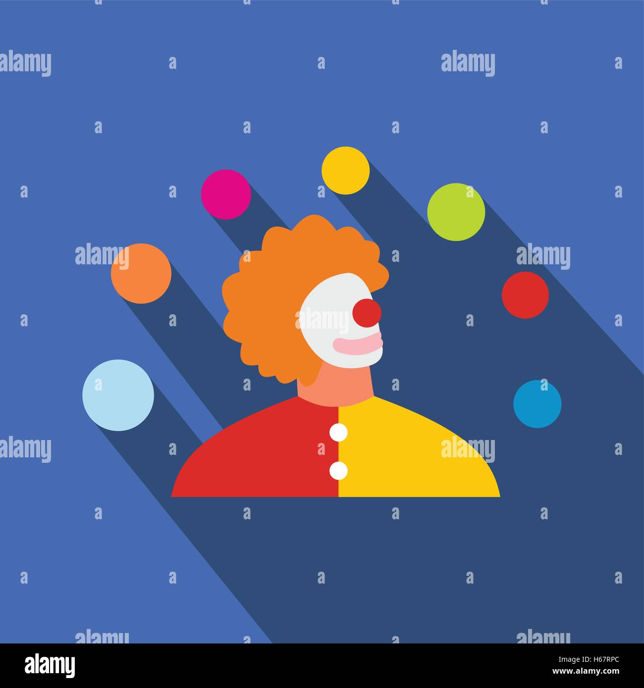 Juggler man flat icon Stock Vector Image & Art - Alamy