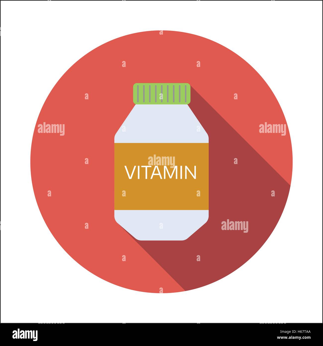Vitamin flat icon Stock Vector Image & Art - Alamy