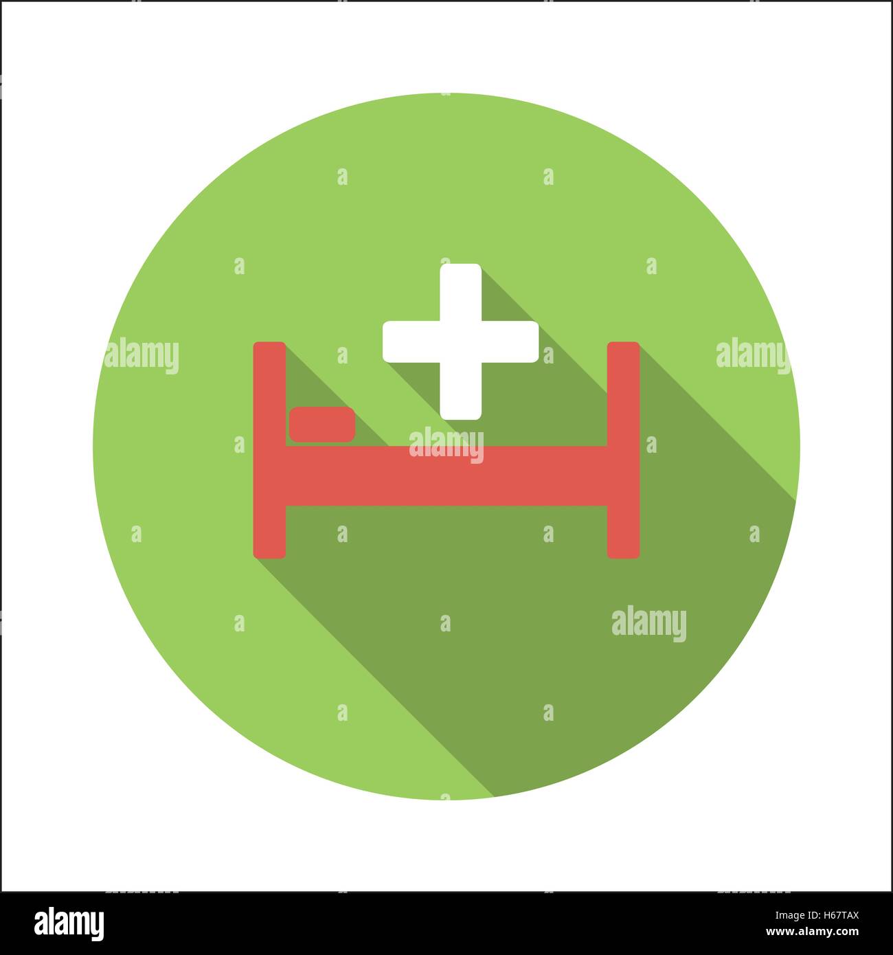 Hospital bed flat icon Stock Vector Image & Art - Alamy