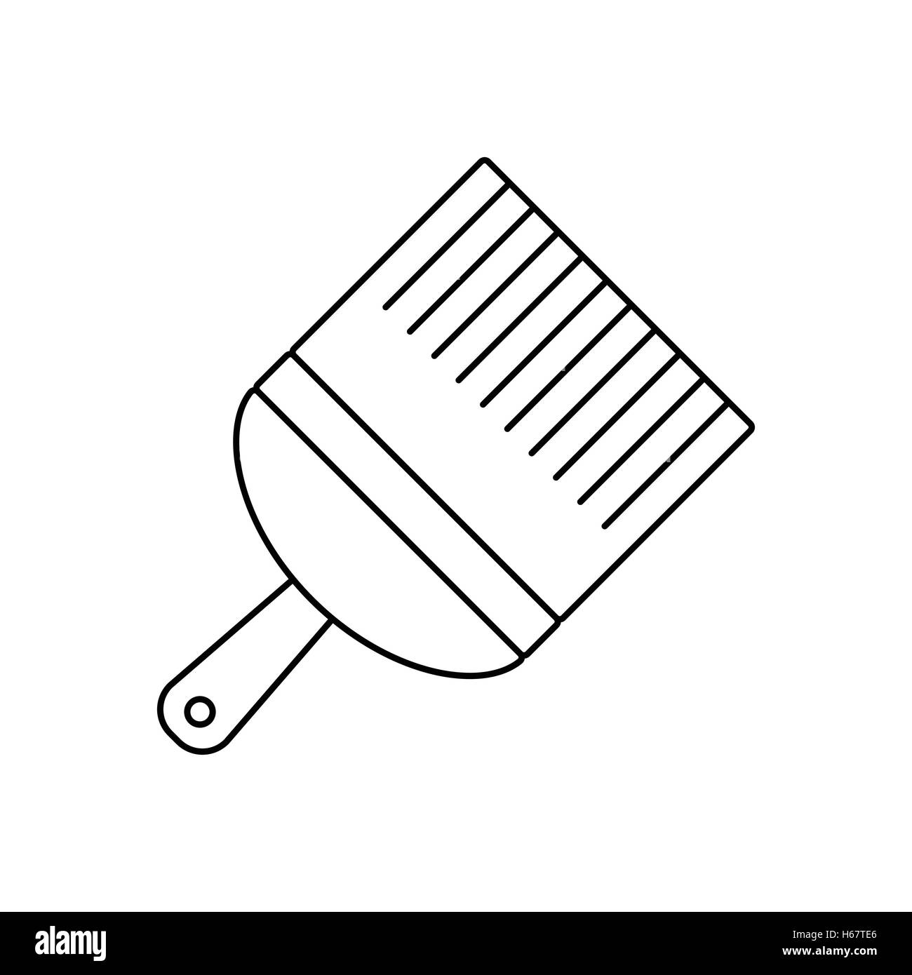 Paint brush line icon Stock Vector Image & Art - Alamy