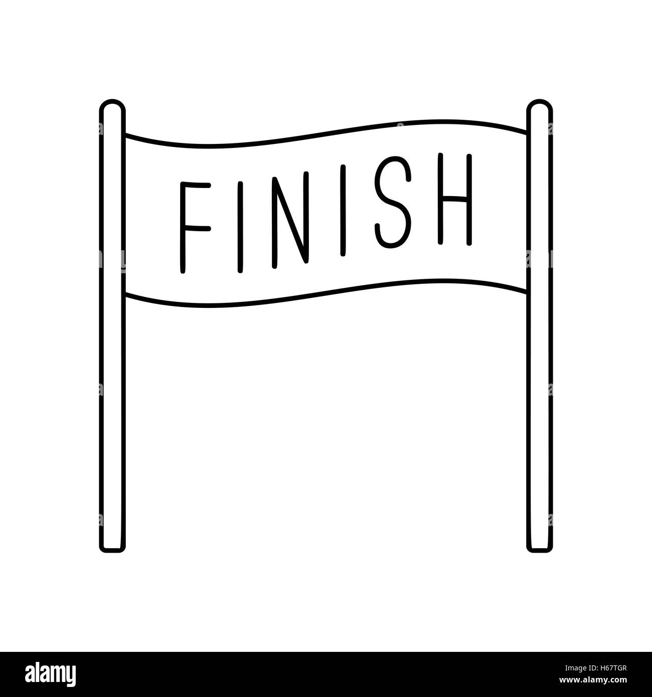 Finish banner hires stock photography and images Alamy