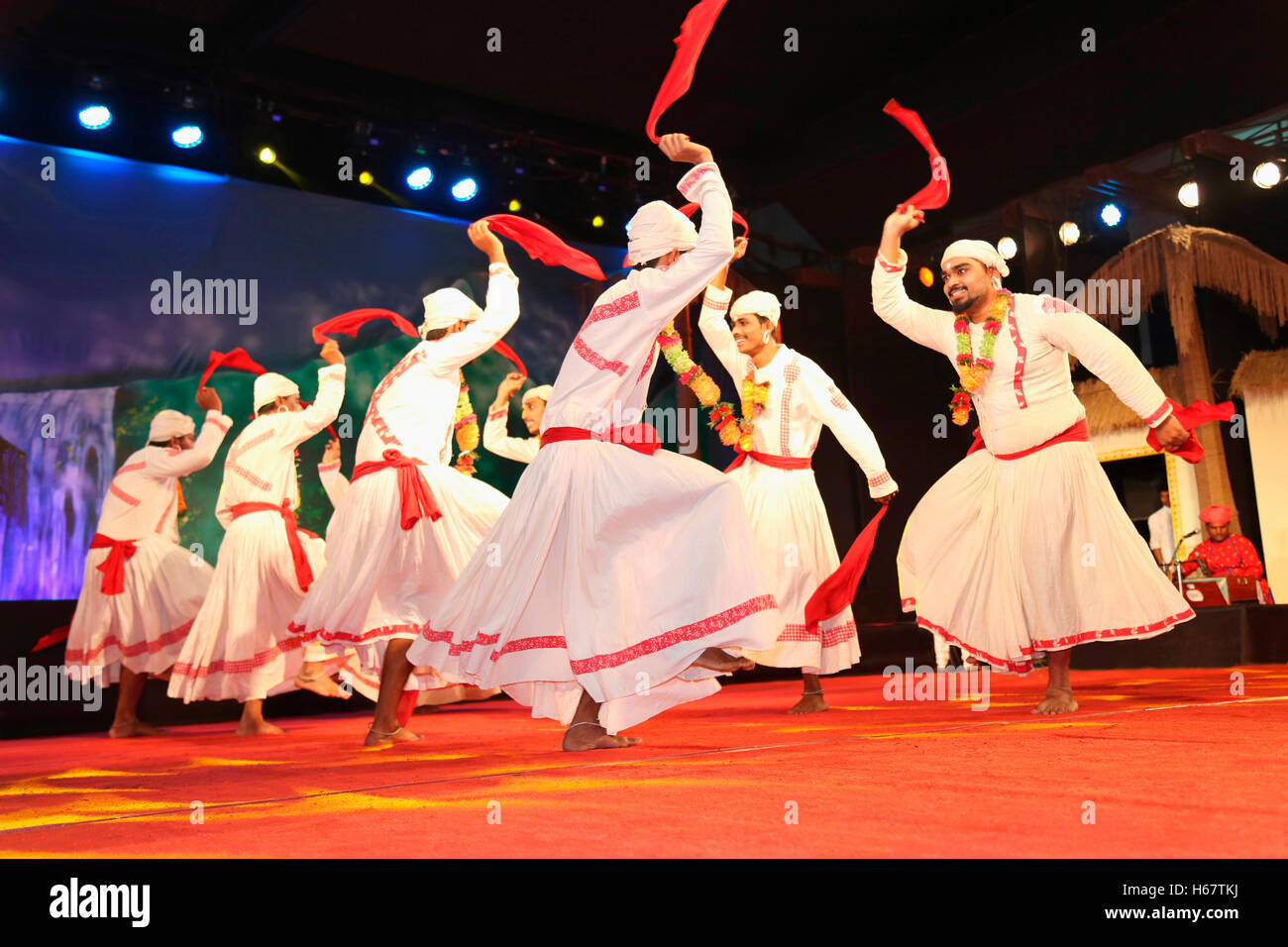 Dhangari Gaja Dance, Goa, India Stock Photo