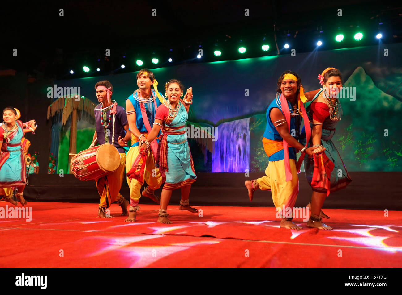 Dongaria Kond Dance, Orissa, India Stock Photo