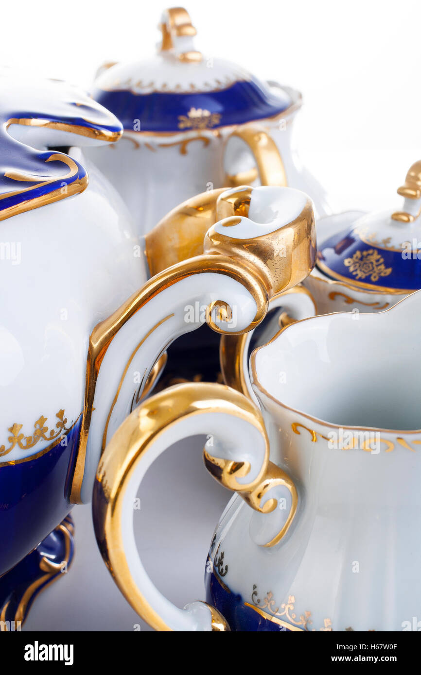 hungarian,porcelain,ceramic,famous,teapot,tea bowl,sugar,bowl,cutlery