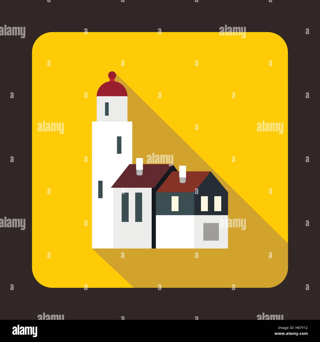 Houses icon, flat style Stock Vector Image & Art - Alamy