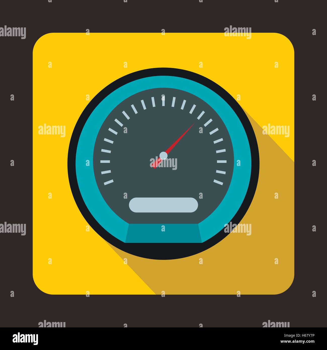 Speedometer icon, flat style Stock Vector Image & Art - Alamy