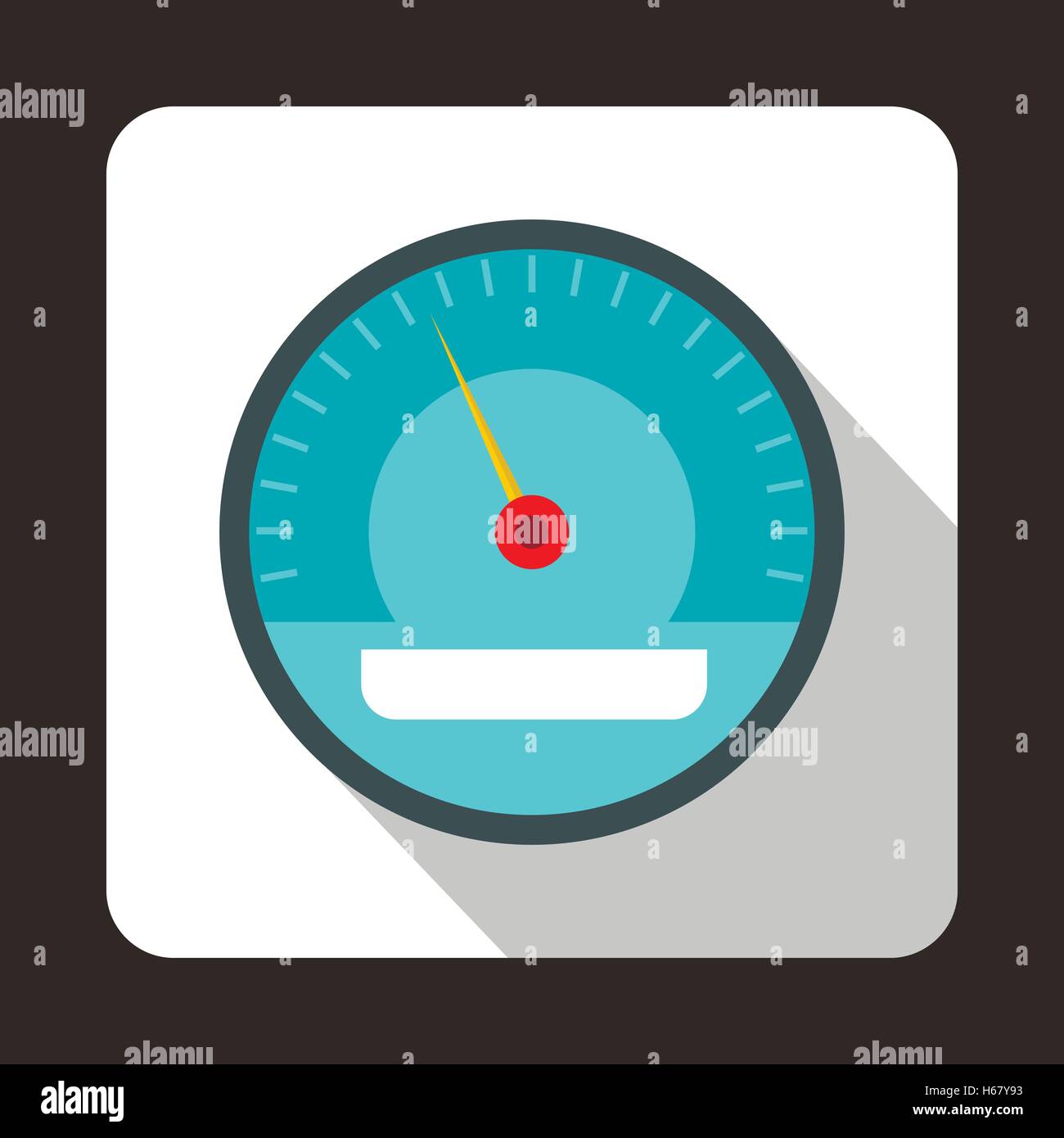 Electronic speedometer icon, flat style Stock Vector Image & Art - Alamy