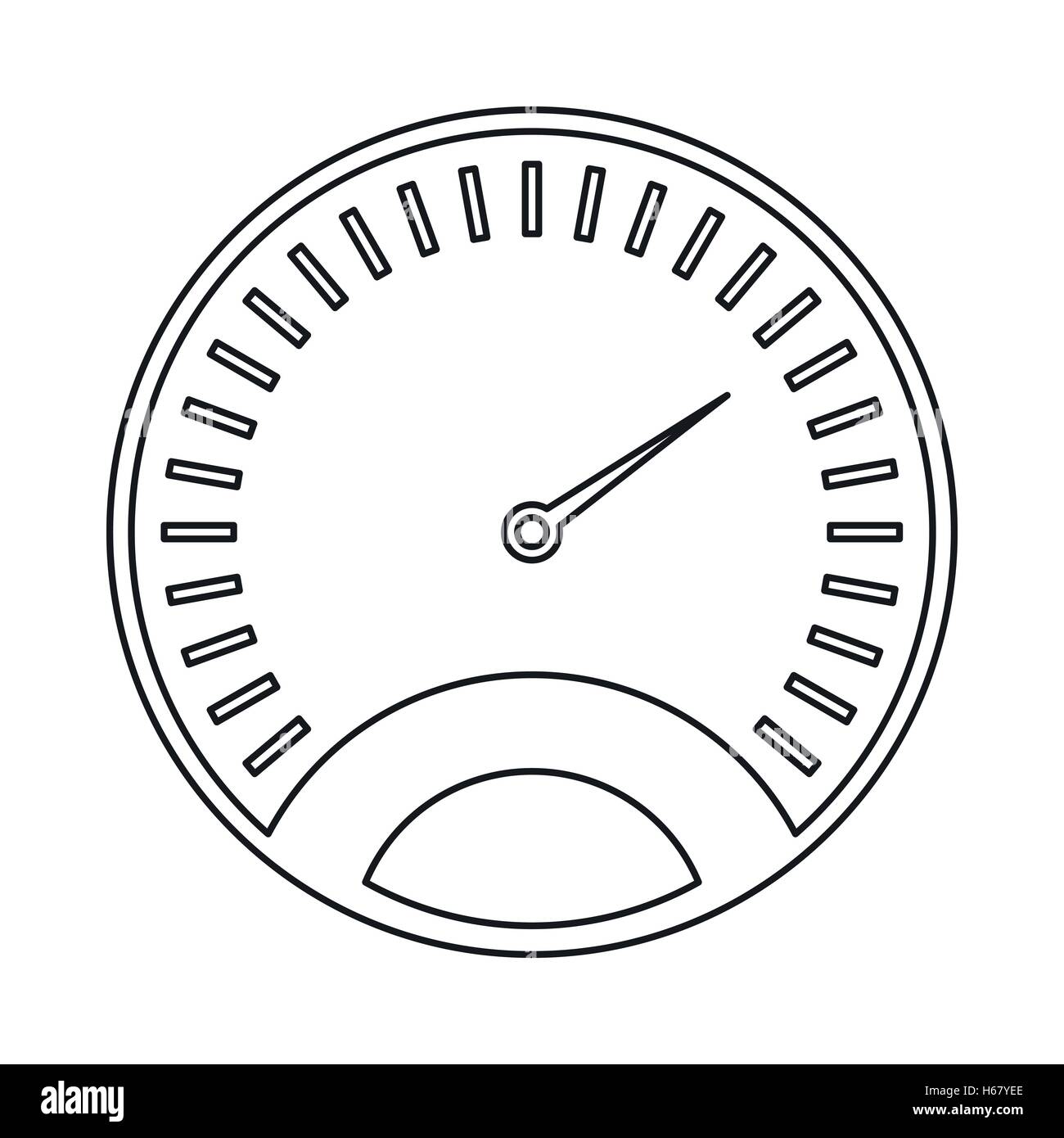 Speedometer icon, outline style Stock Vector Image & Art - Alamy