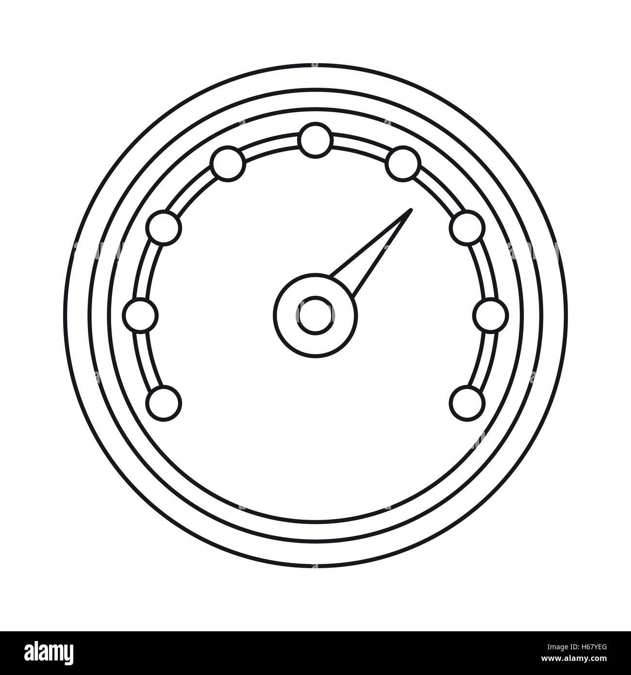 Speedometer icon, outline style Stock Vector Image & Art Alamy