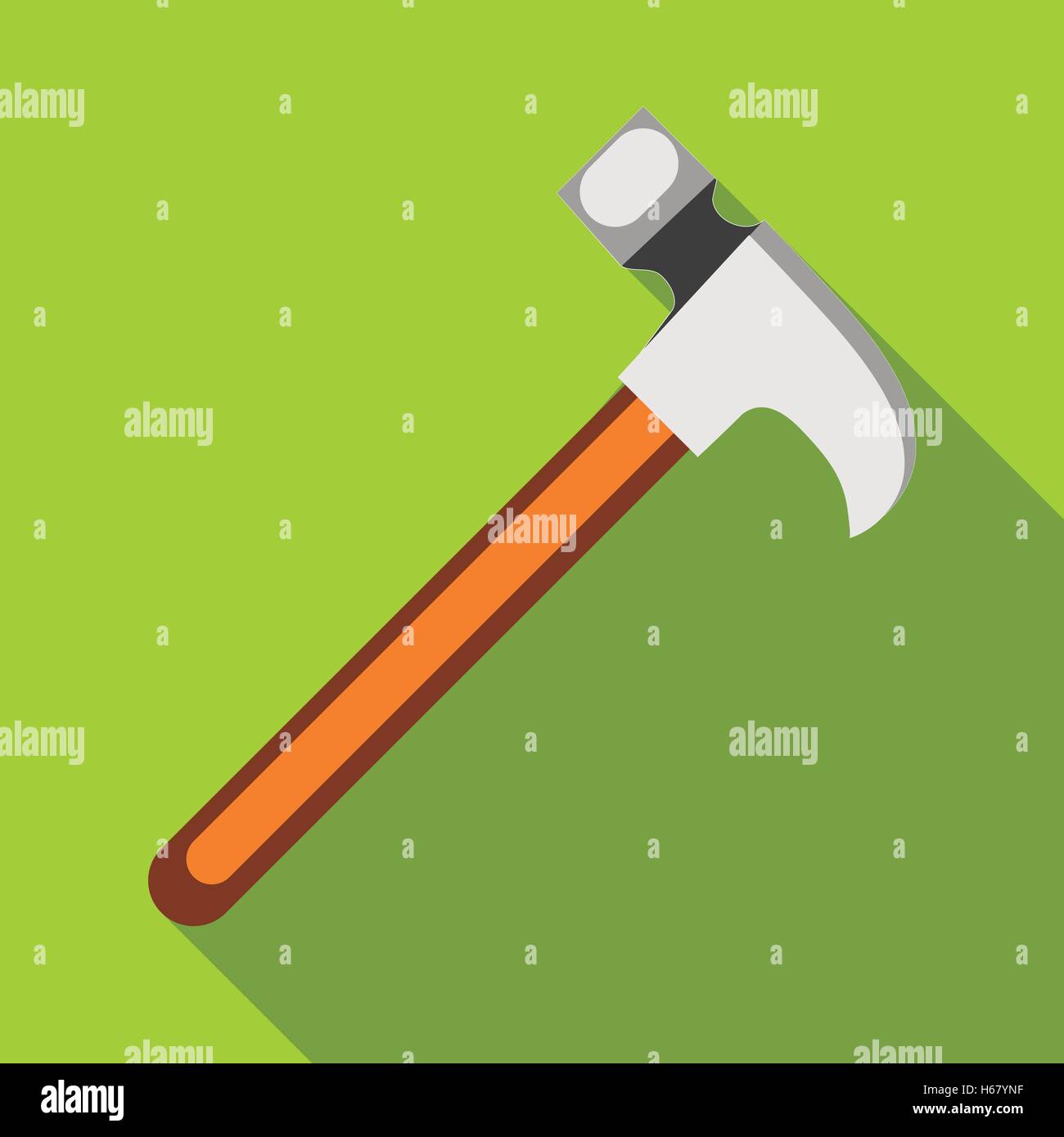 Hammer icon, flat style Stock Vector Image & Art - Alamy