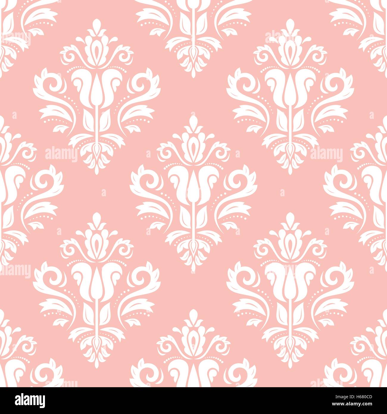Seamless Damask Vector Background Stock Vector Image & Art - Alamy