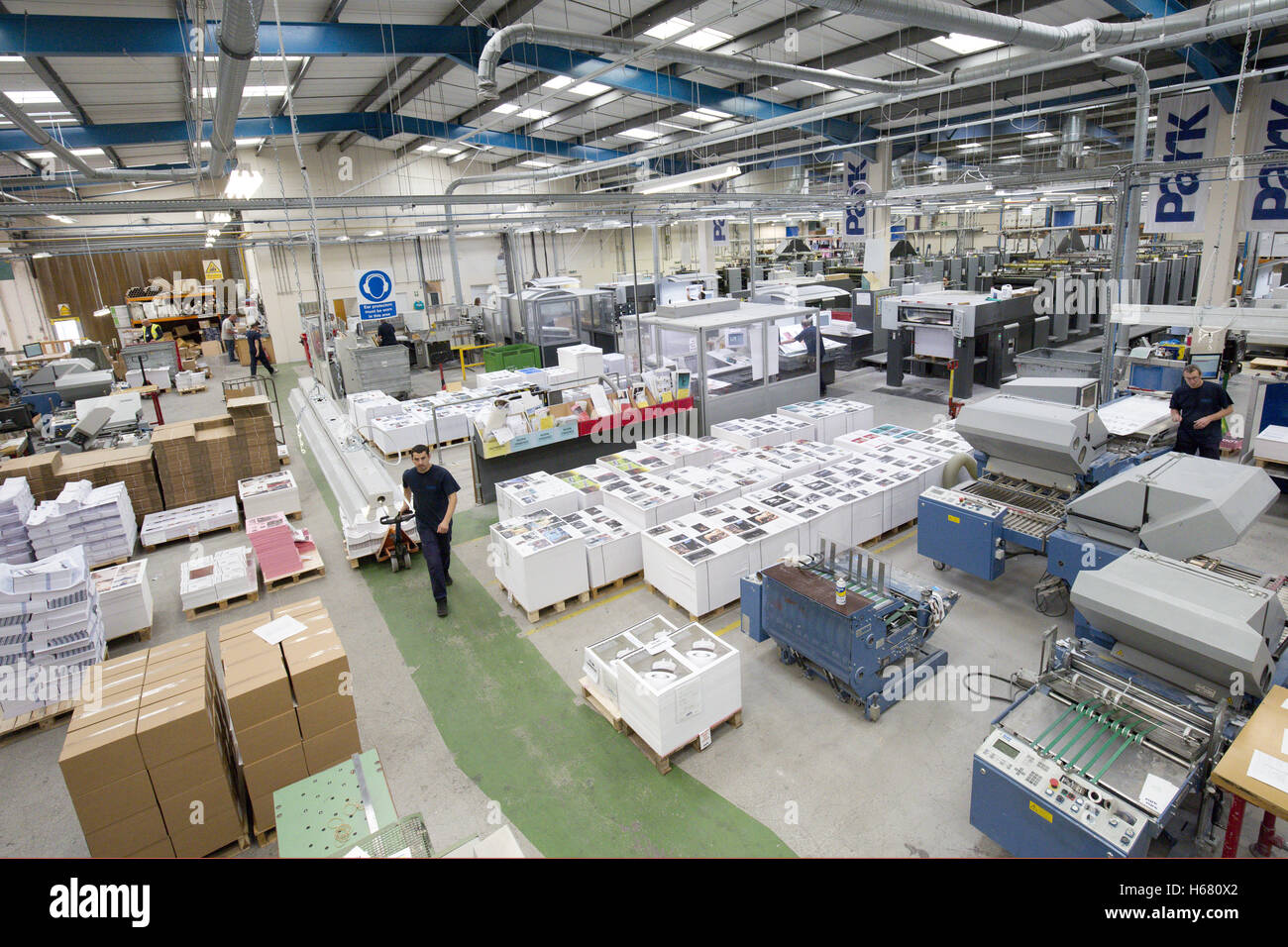 Park Communications Printers in Becton, east London. 10.09.2015 Stock