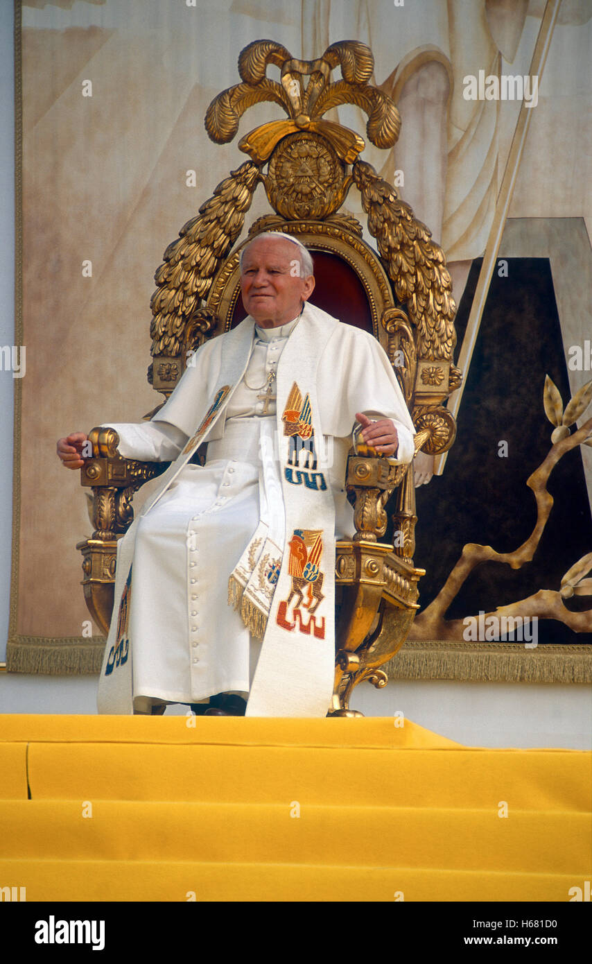 Pope John Paul II Stock Photo
