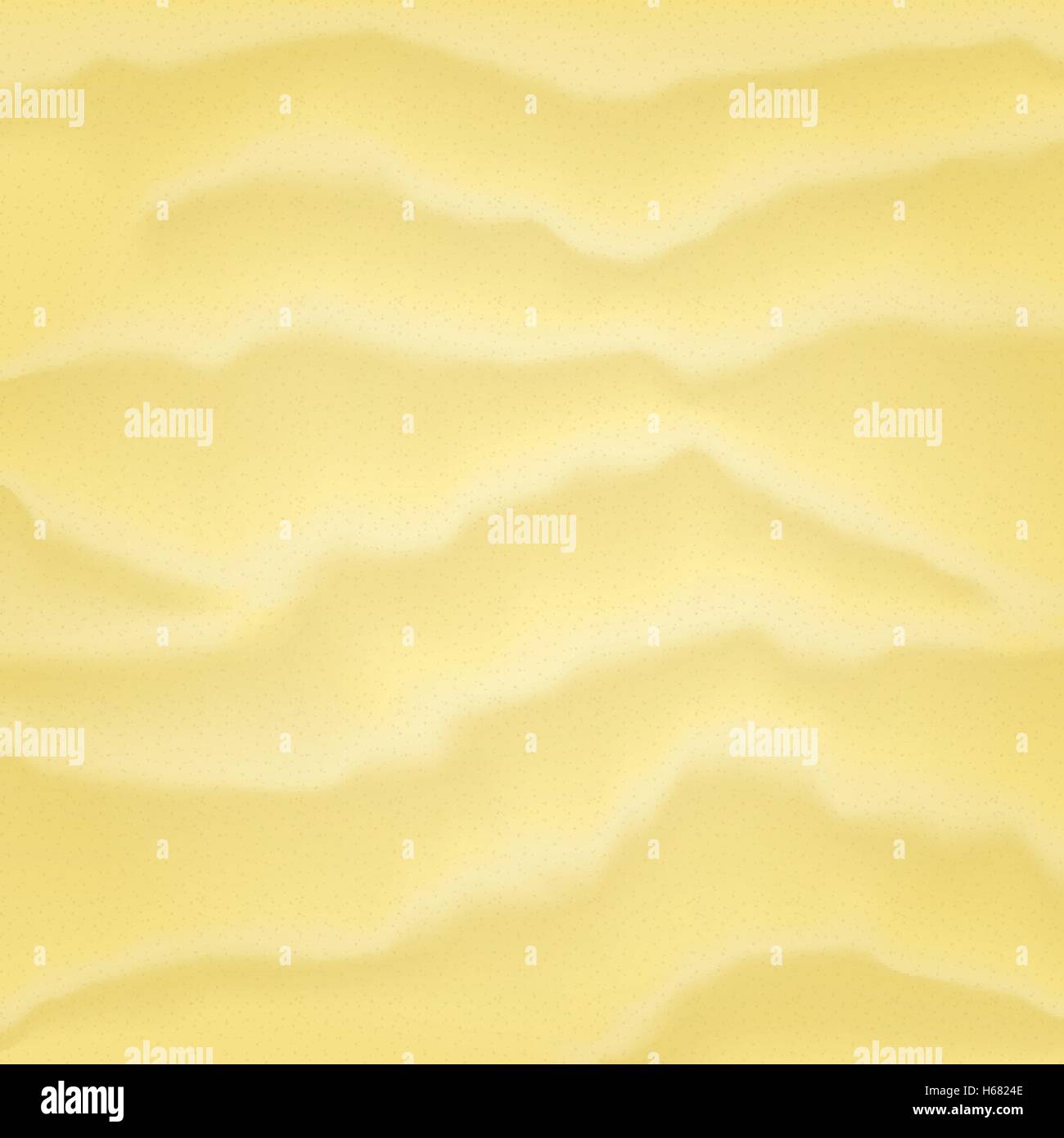Light yellow sand background with wawes and grain Stock Vector