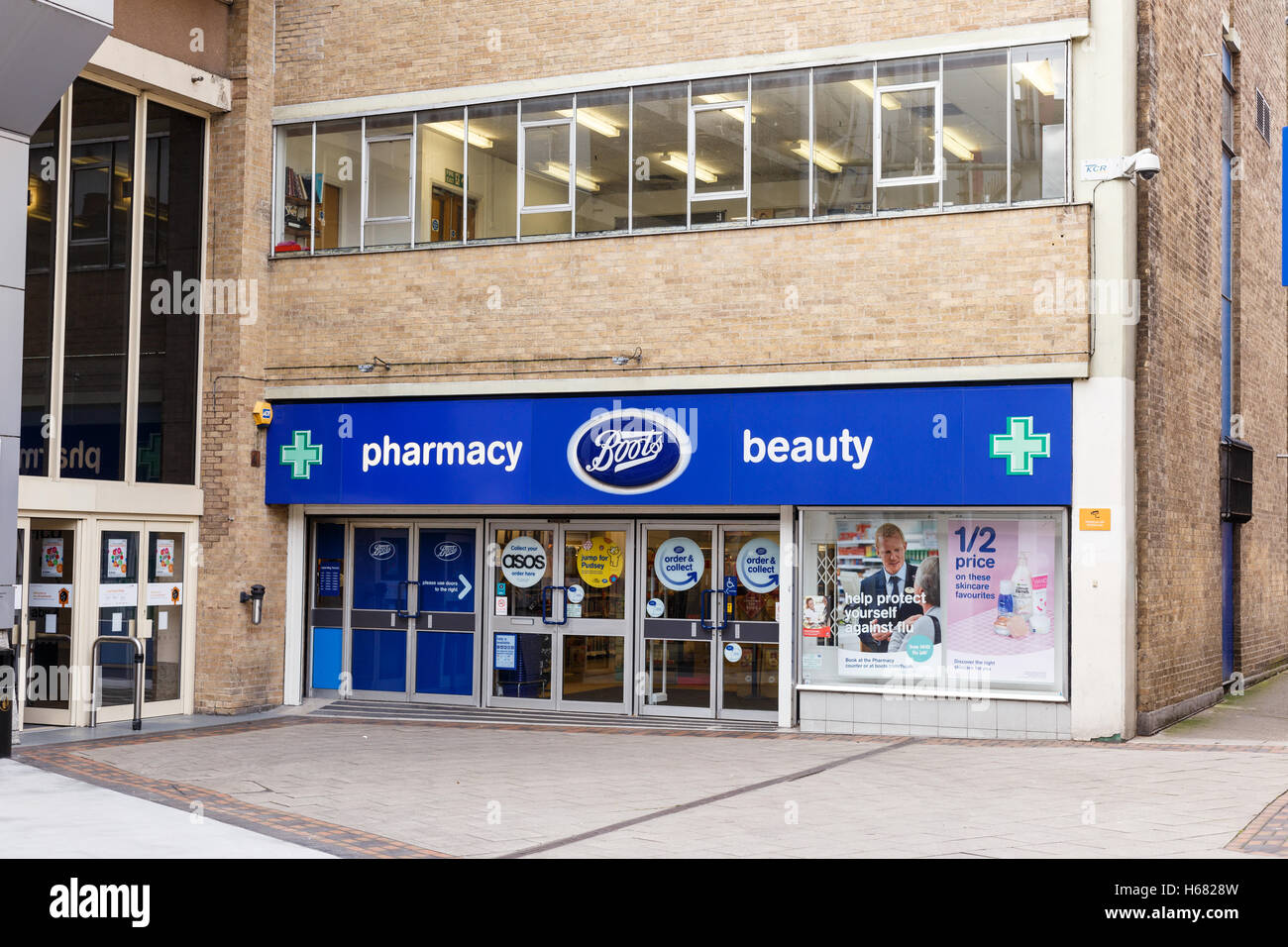 Frontage of the Boots pharmacy store. On Listergate, Nottingham, England  Stock Photo - Alamy