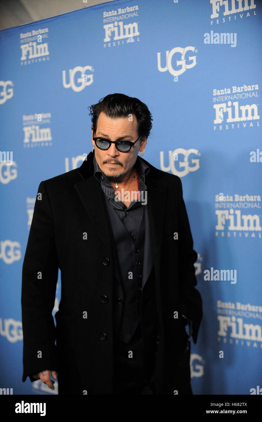 Actor Johnny Depp arrives at the Maltin Modern Master award tribute ...