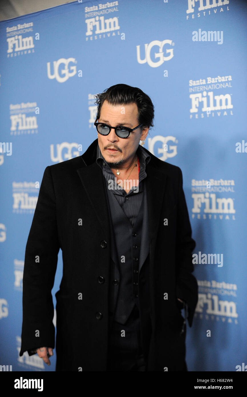 Actor Johnny Depp arrives at the Maltin Modern Master award tribute ...