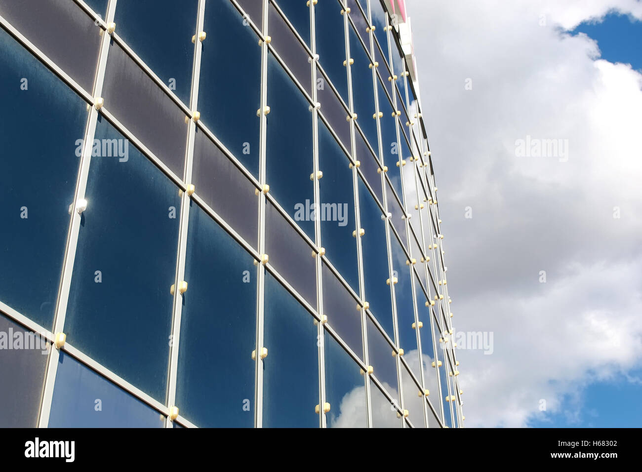 sky reflected in office building Stock Photo - Alamy