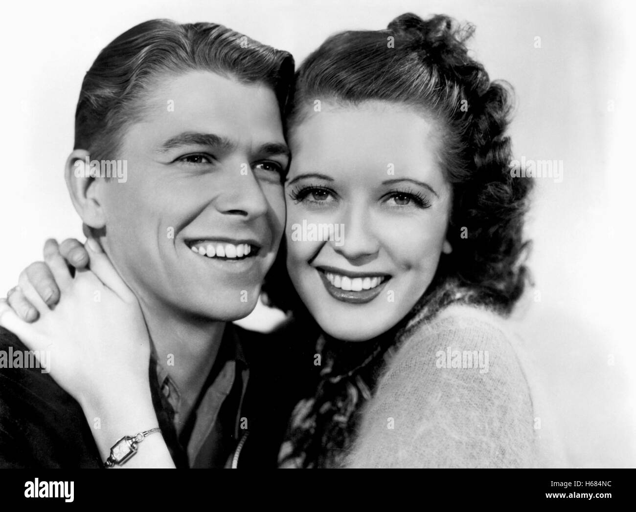 RONALD REAGAN, ROSELLA TOWNE, CODE OF THE SECRET SERVICE, 1939 Stock Photo