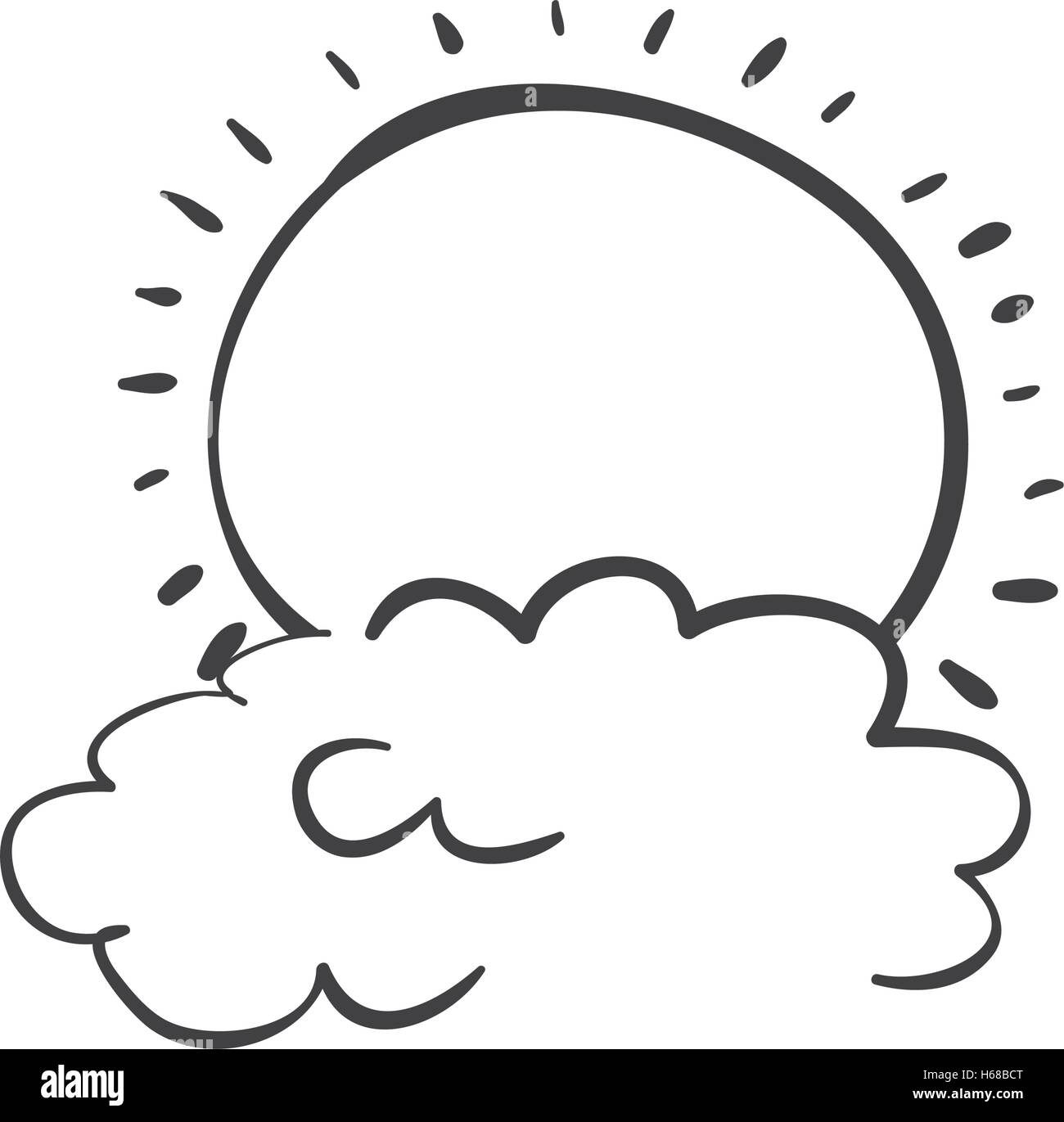 sun and cloud icon Stock Vector Image & Art - Alamy