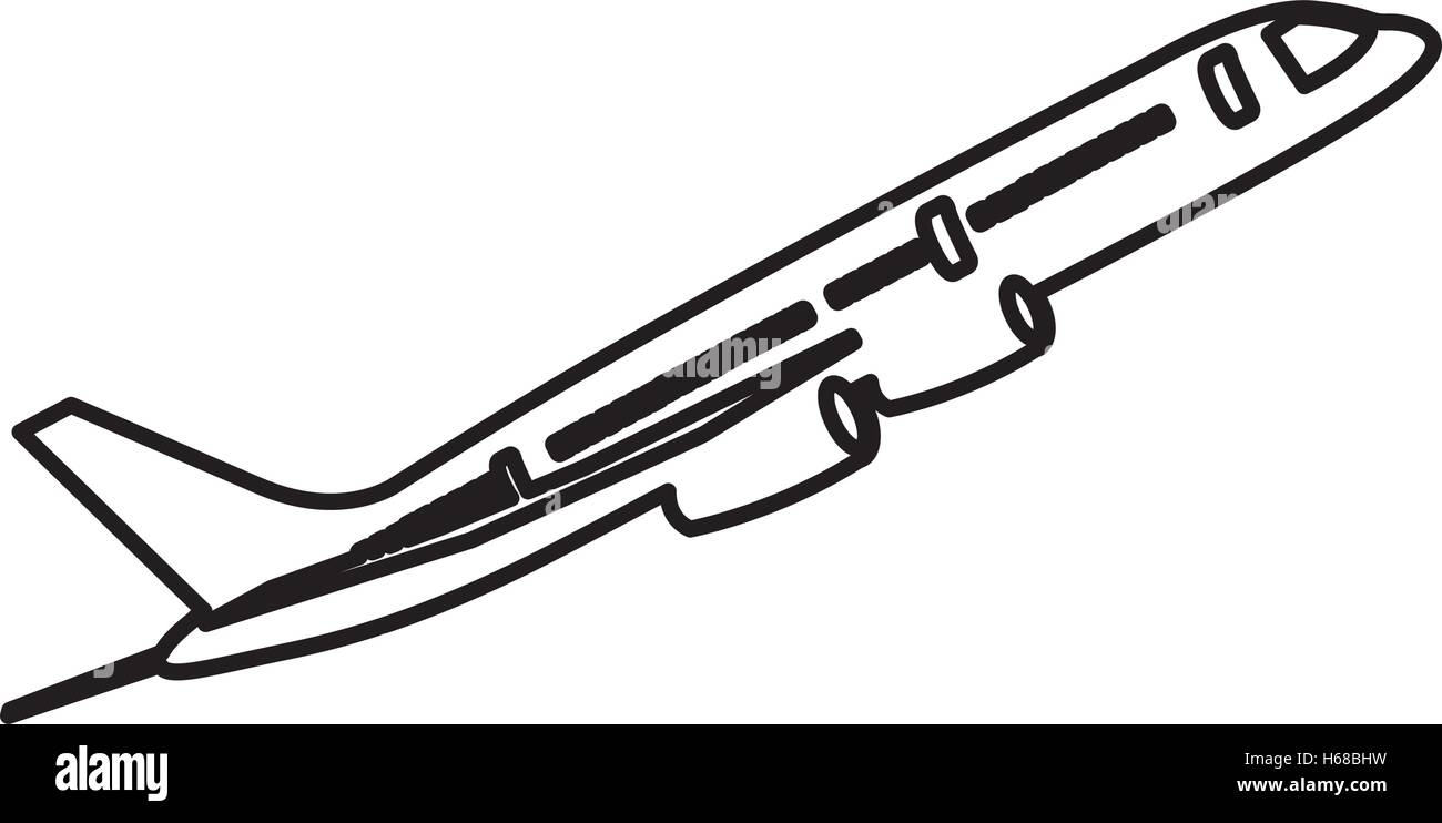 airplane isolated pictogram image Stock Vector Image & Art - Alamy