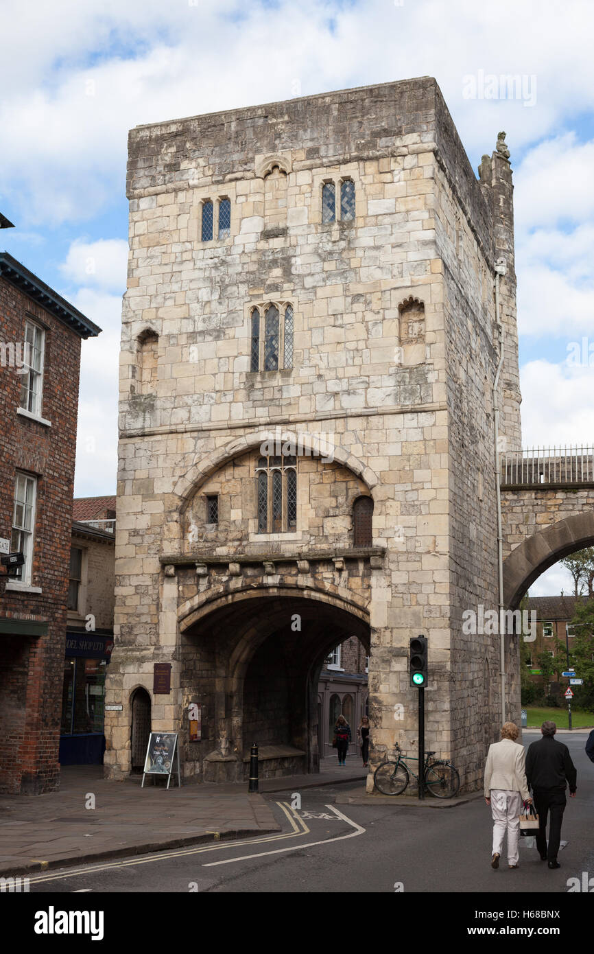 Micklegate Bar, York Walls Stock Photo Alamy