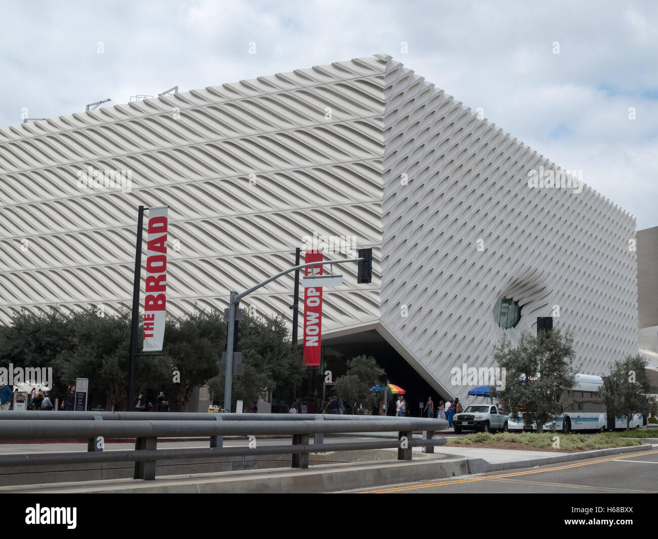 The Broad museum building Stock Photo