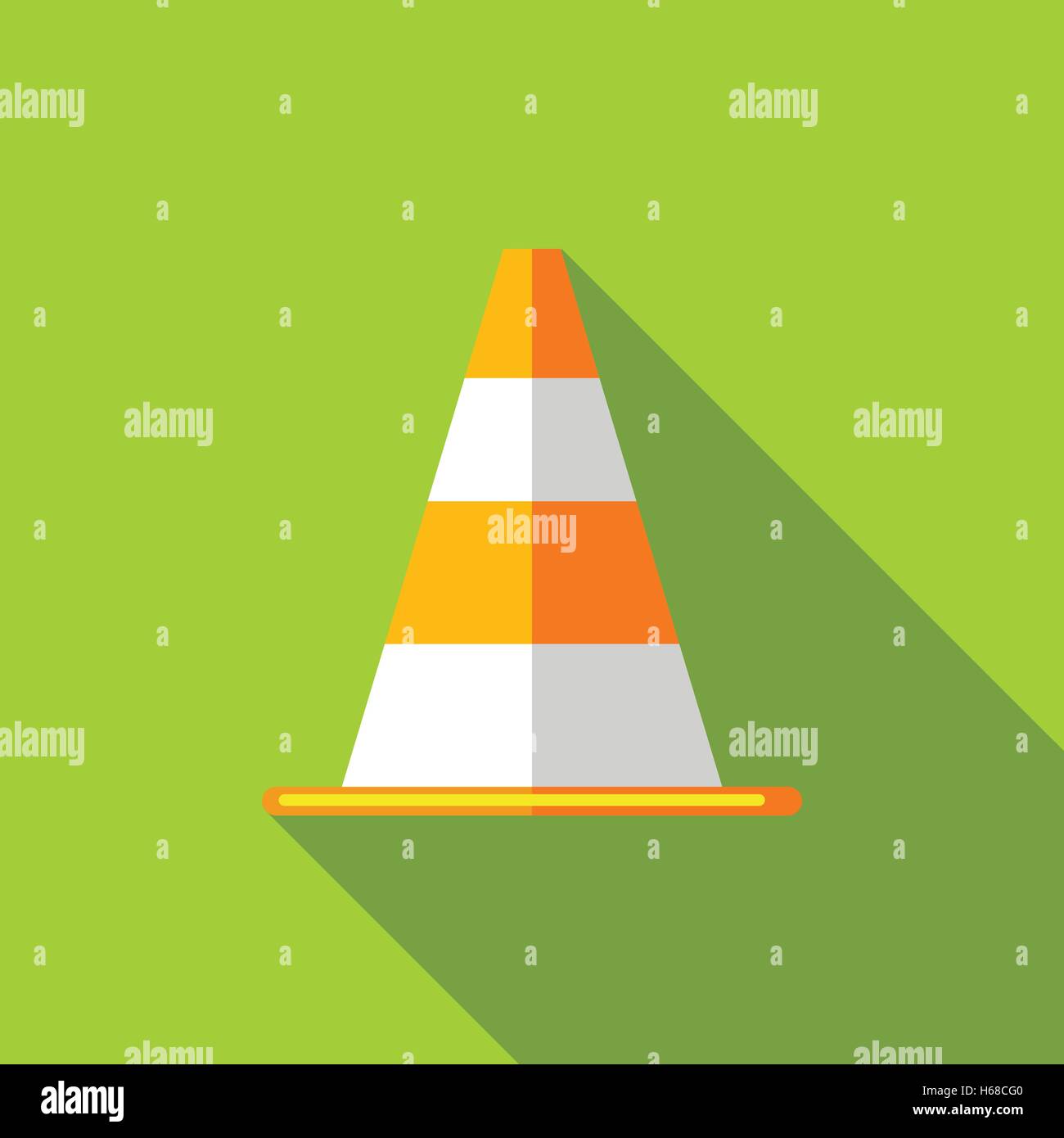 Traffic cone icon, flat style Stock Vector Image & Art - Alamy